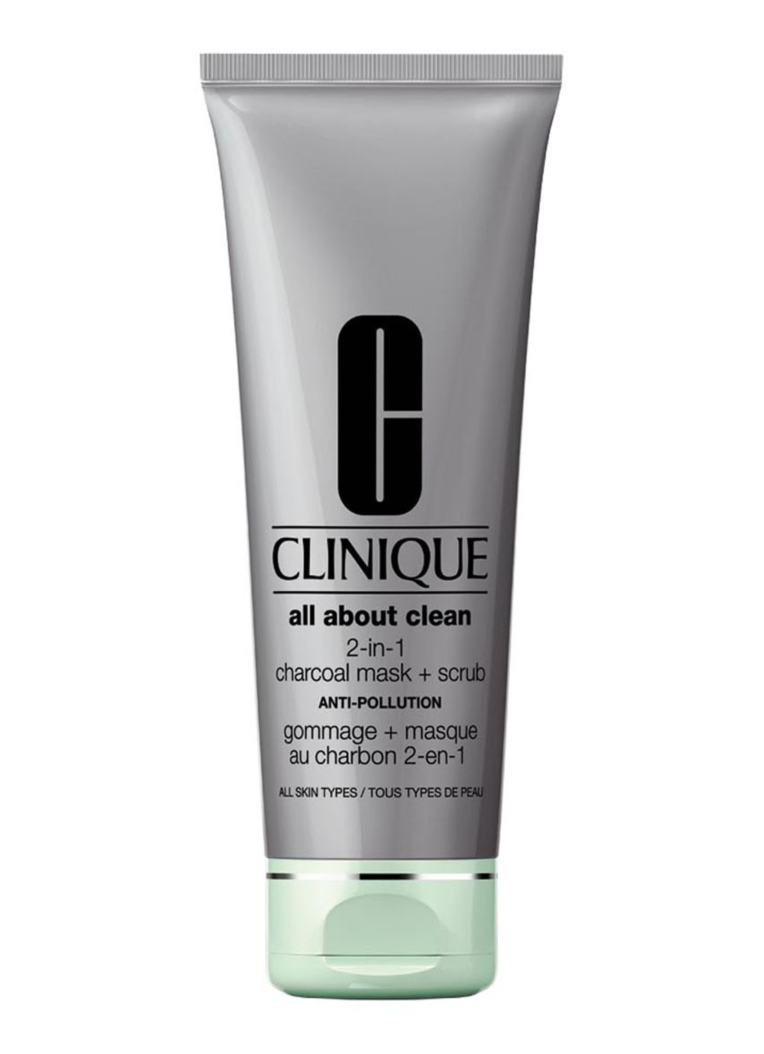 Clinique 2-in-1 All About Clean Charcoal Mask + Scrub - gezichtsmasker & scrub - voorkant 5 undefined