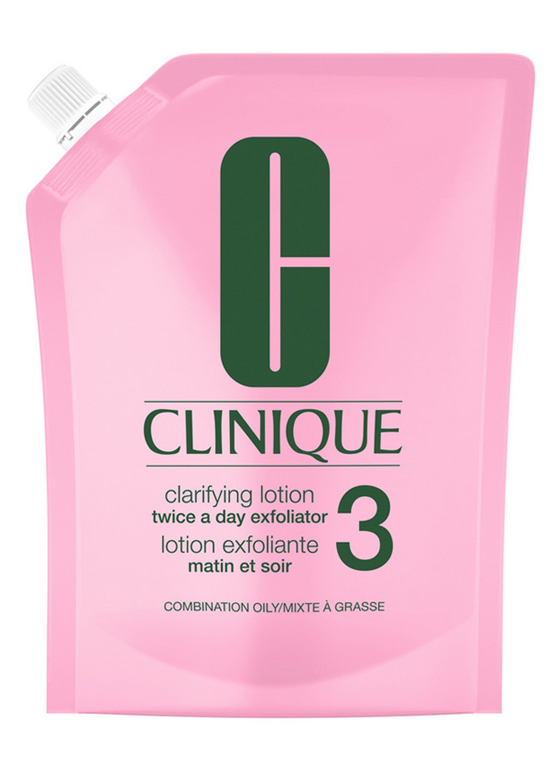 Clinique All About Clean Exfoliating Lotion 3 Refill - navulling gezichtsreiniging - voorkant undefined
