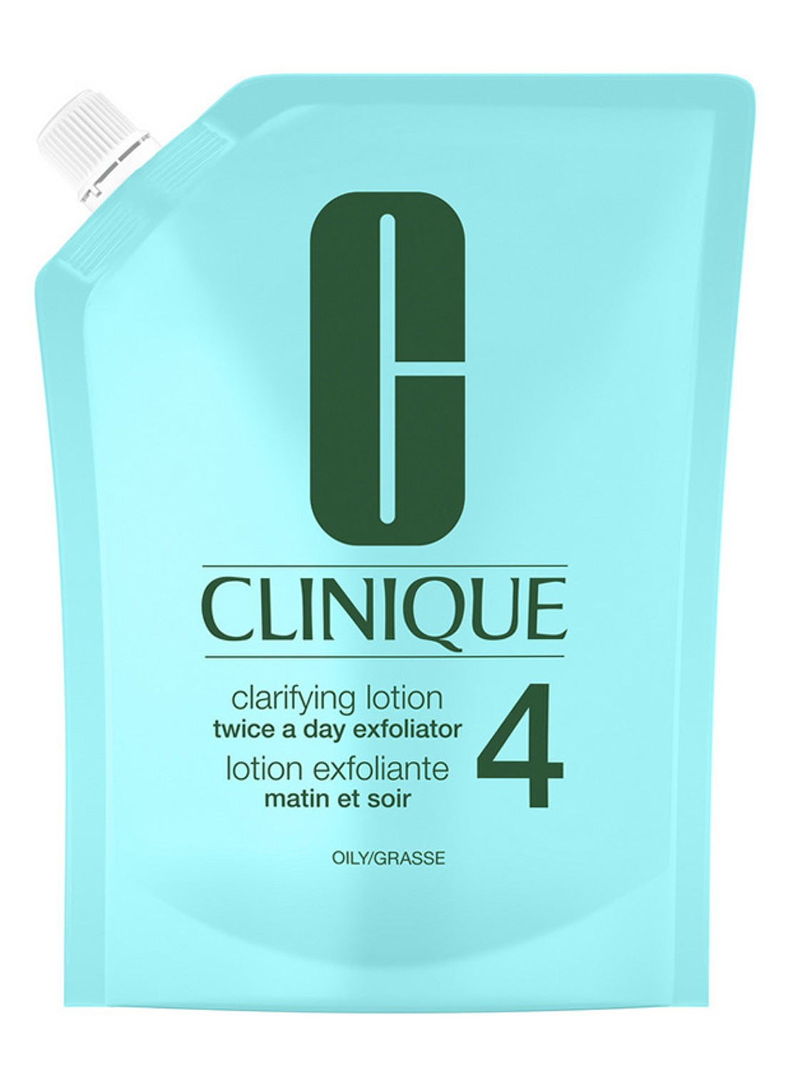Clinique All About Clean Exfoliating Lotion 4 Refill - navulling gezichtsreiniging  - voorkant undefined