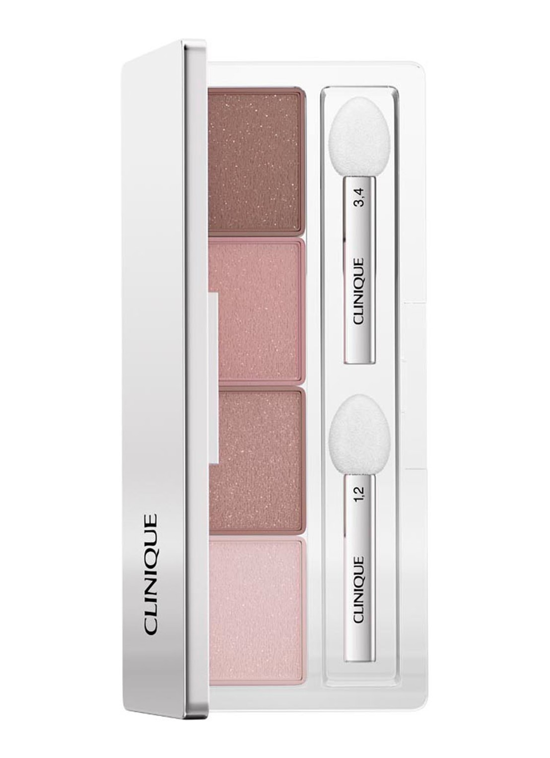 Clinique All About Shadow™ Quad - oogschaduwpalette - voorkant pink chocolate