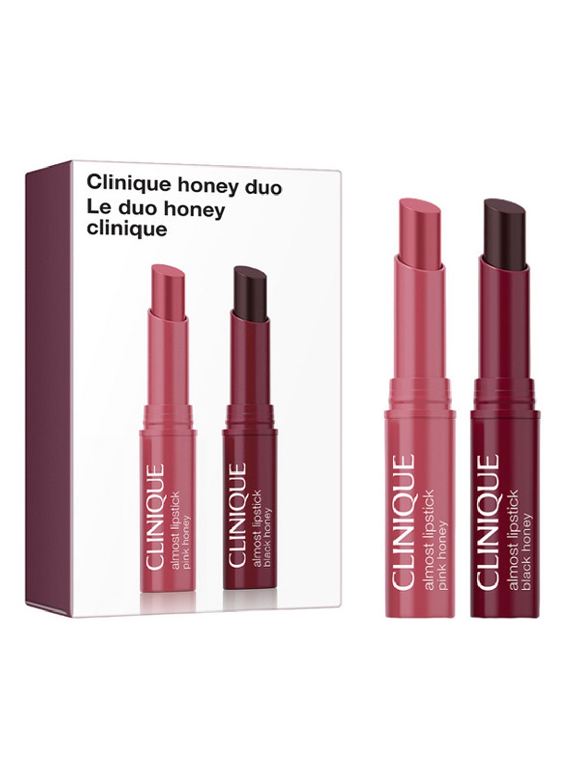 Clinique Almost Lipstick - Clinique Honey Duo - make-up set - voorkant 2 undefined