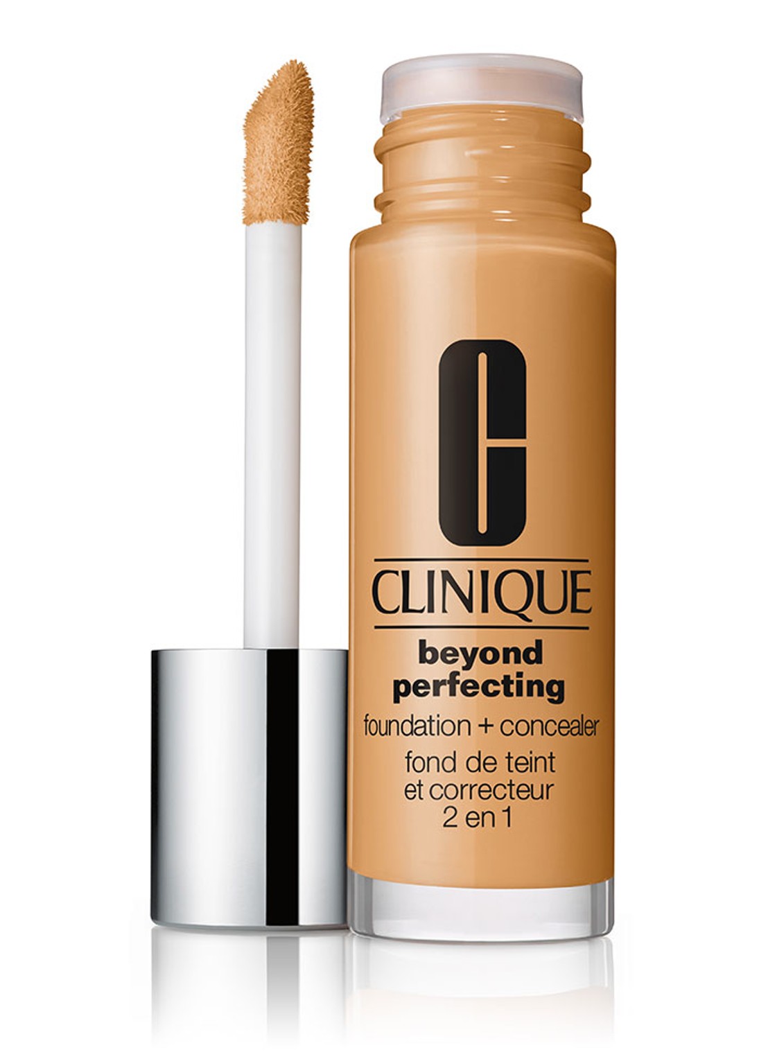 Clinique Beyond Perfecting Foundation + Concealer - voorkant honey wheat