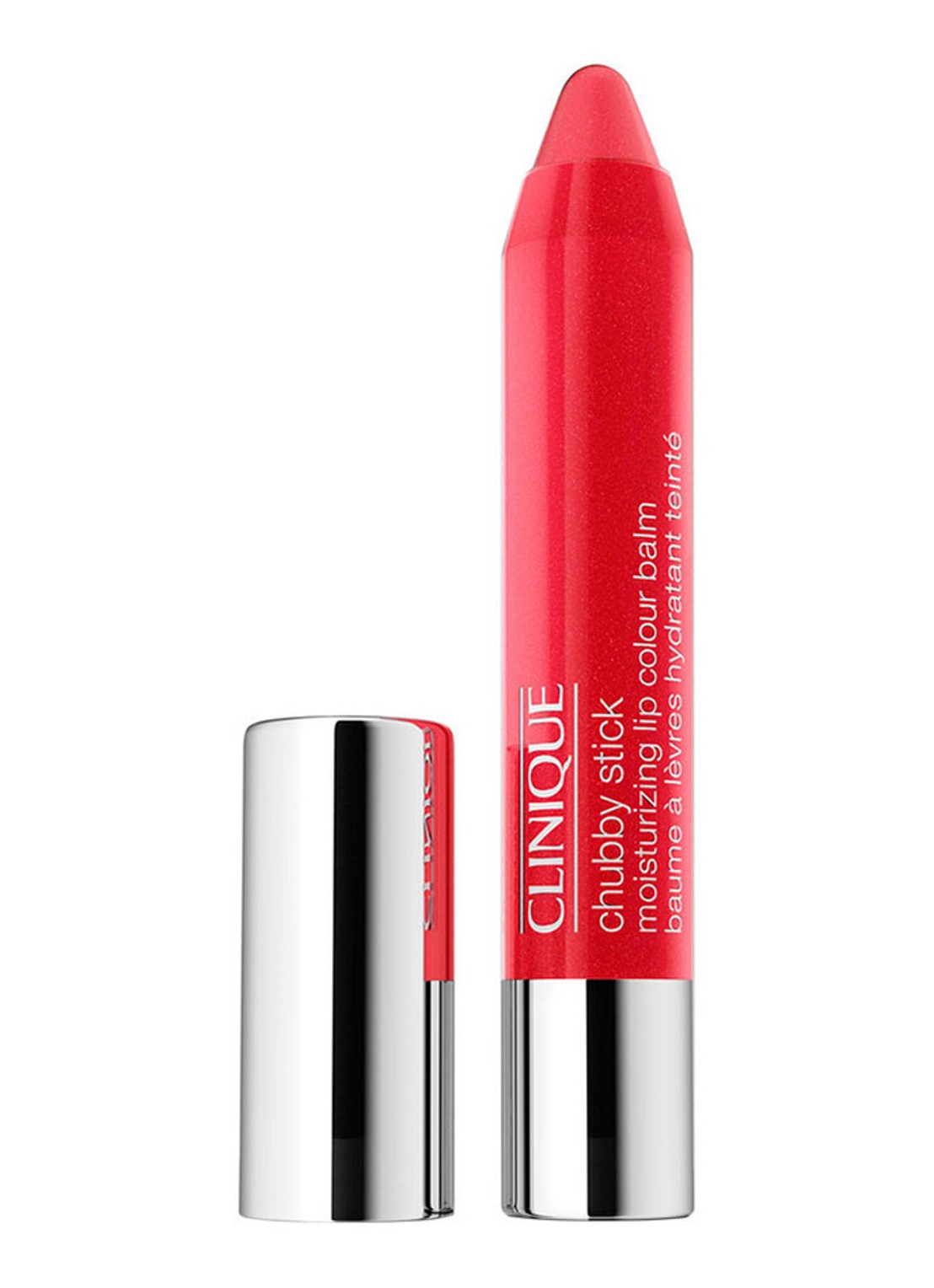 Clinique Chubby Stick Moisturizing Lip Colour Balm - getinte lipbalsem - voorkant chunky cherry