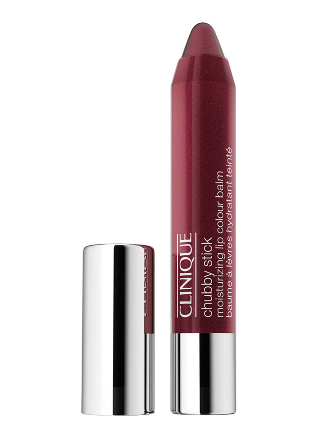 Clinique Chubby Stick Moisturizing Lip Colour Balm - getinte lipbalsem - voorkant 2 woppin watermelon