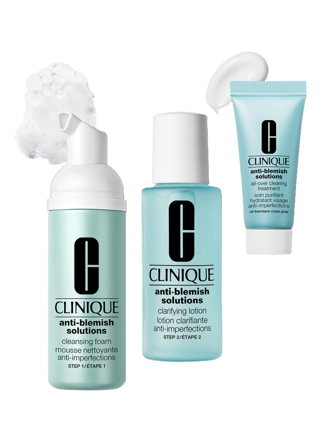 Clinique Clear Skin Routine: Mini Anti-Blemish Solutions Kit  - verzorgingsset - voorkant 2 undefined