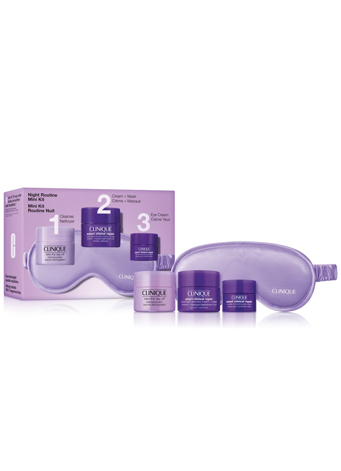 Clinique Night Routine Mini Kit - verzorgingsset - voorkant undefined