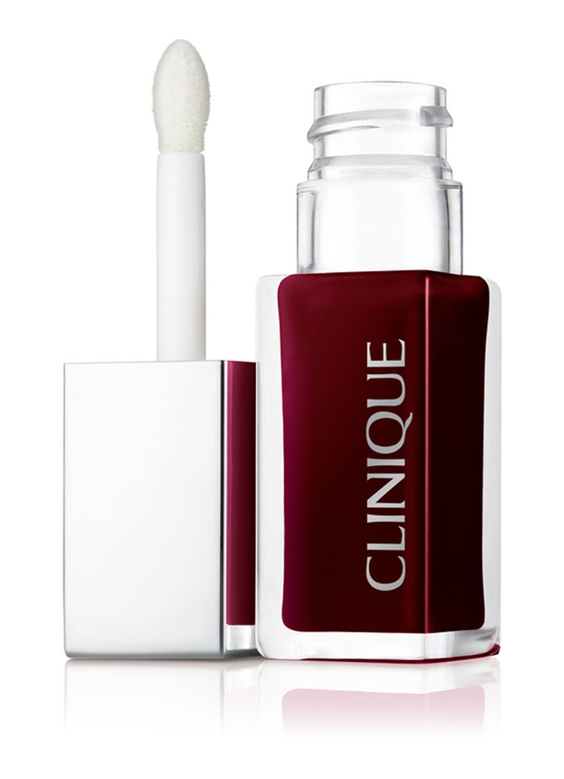 Clinique Pop Lip & Cheek Oil -  Limited Edition getinte wang- en lipolie - voorkant black honey