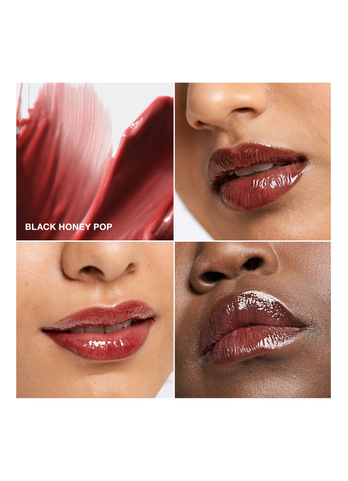 Clinique Pop Plush Creamy Lip Gloss - lipgloss - detail 4 black honey pop