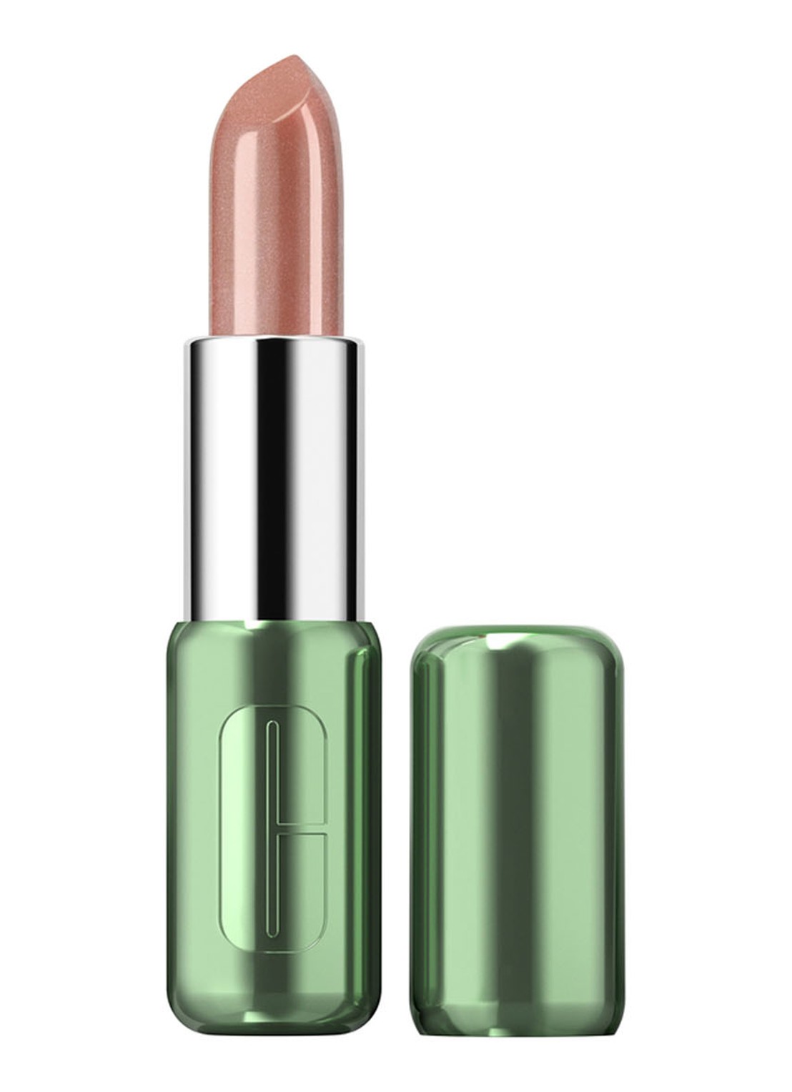 Clinique Pop™ Longwear Lipstick Shine - lipstick - voorkant 02 bare pop