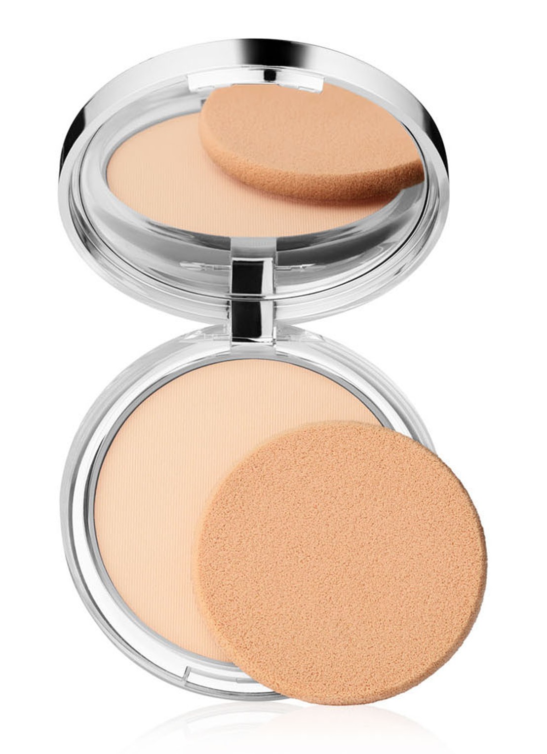 Clinique Stay Matte Sheer Pressed Powder - poeder - voorkant buff