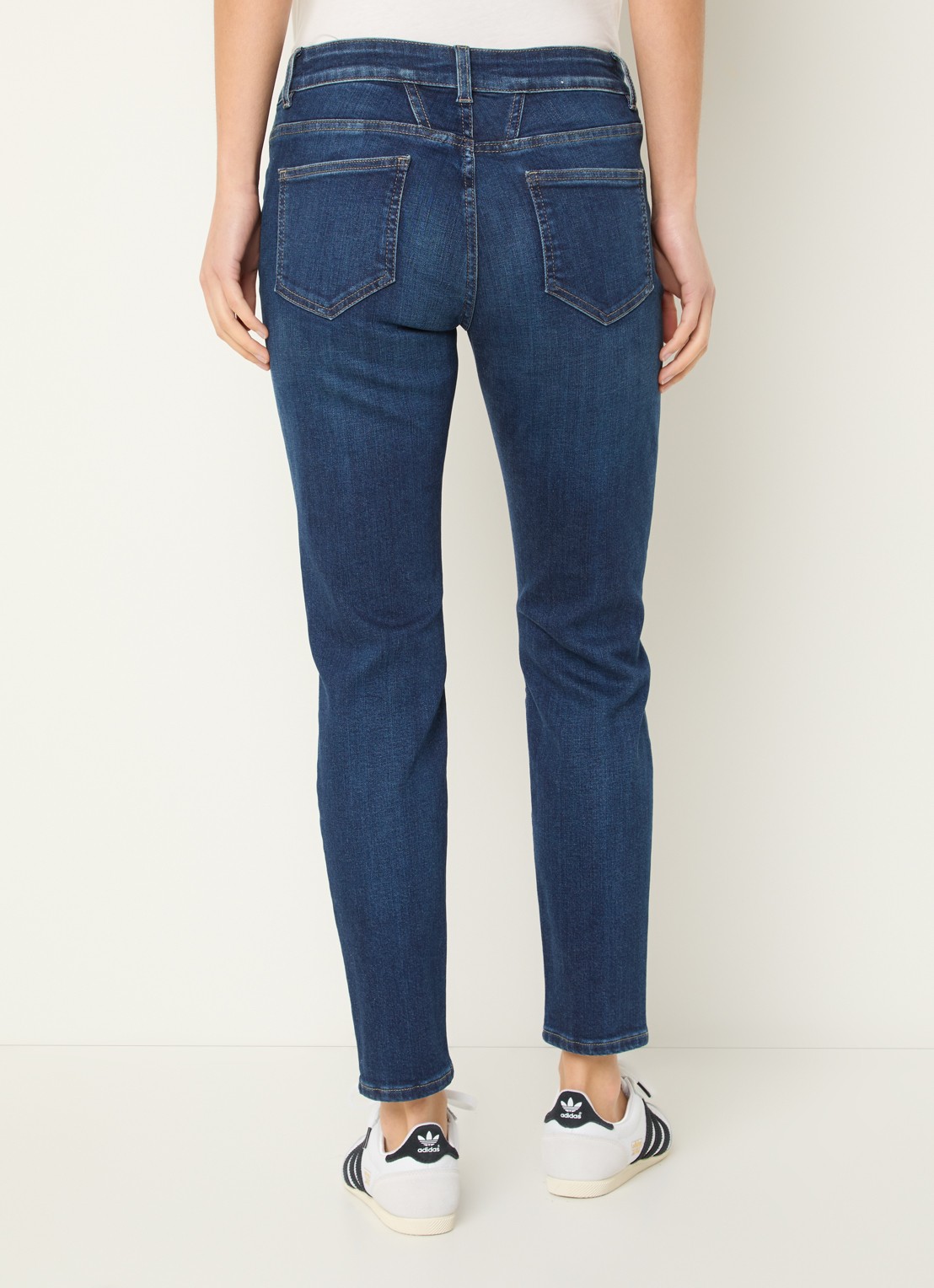 CLOSED Baker high waist slim fit jeans met donkere wassing - achterkant 5 indigo
