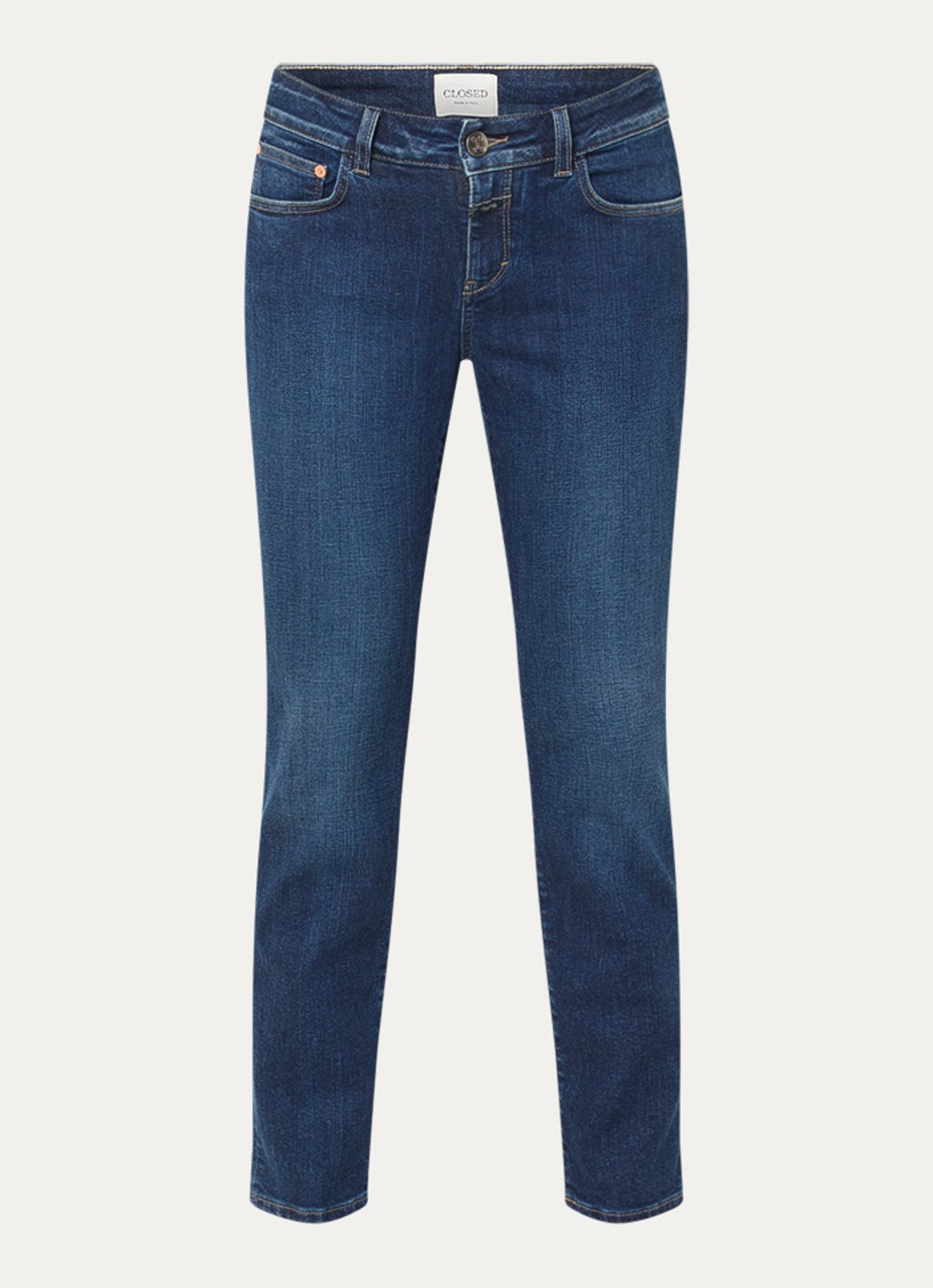 CLOSED Baker high waist slim fit jeans met donkere wassing - voorkant 3 indigo