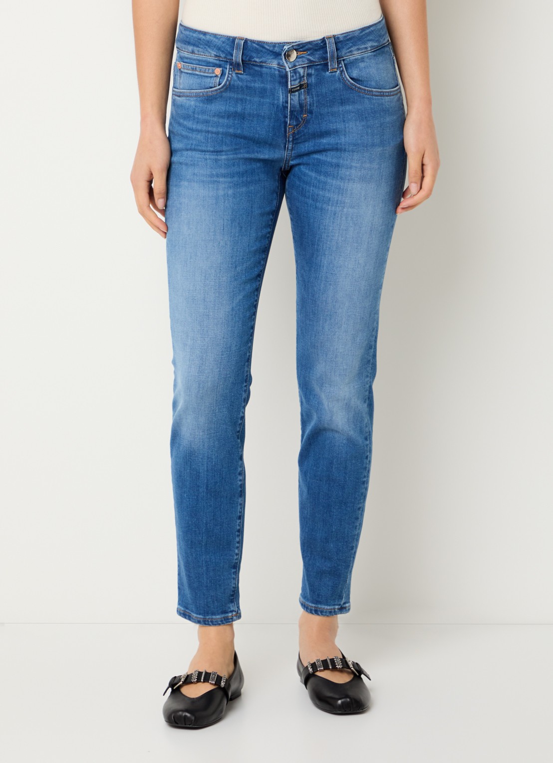CLOSED Baker high waist slim fit jeans van  katoen - detail 4 indigo