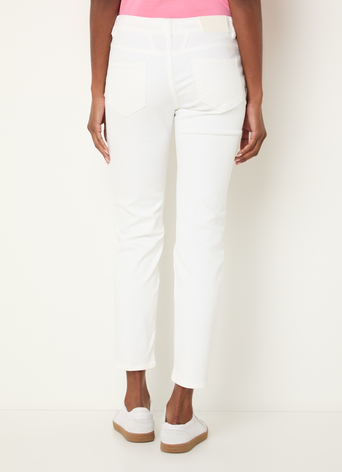 CLOSED Baker low waist slim fit cropped jeans met steekzakken - achterkant wit