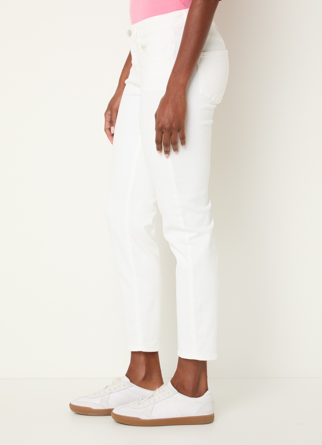 CLOSED Baker low waist slim fit cropped jeans met steekzakken - detail 5 wit