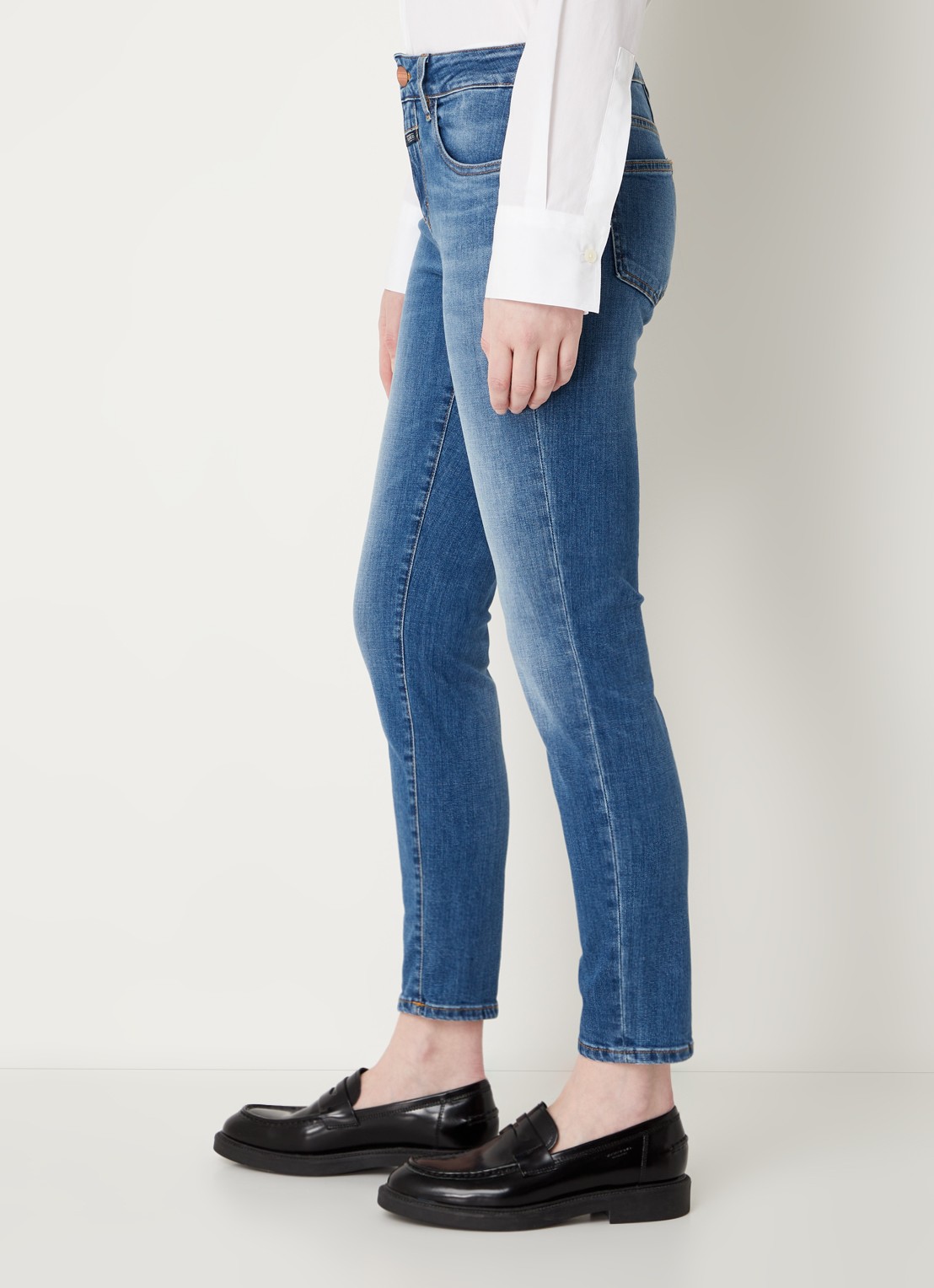 CLOSED Baker low waist slim fit cropped jeans van  katoen - detail 3 indigo