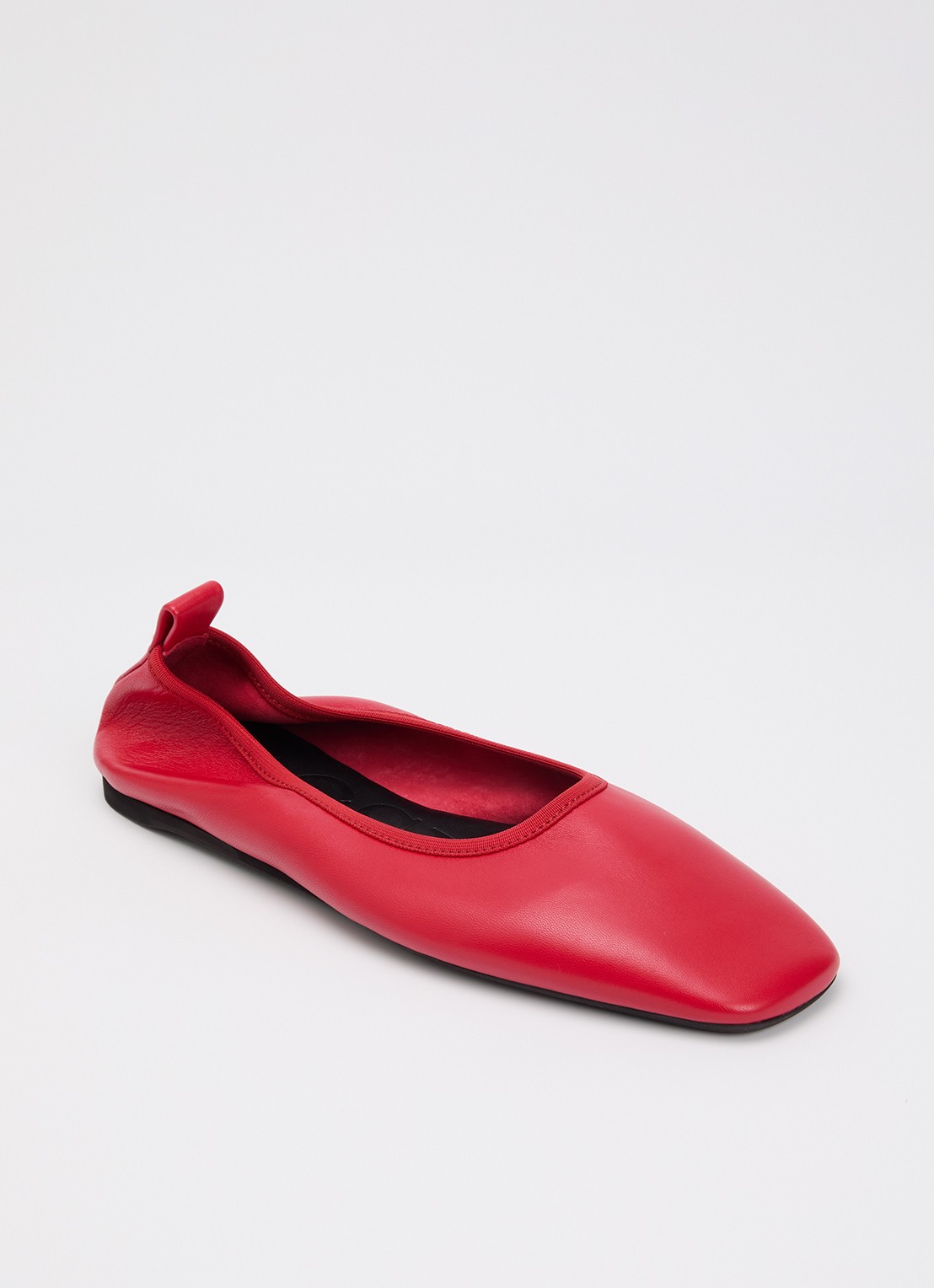 CLOSED Ballerina van leer - voorkant rood