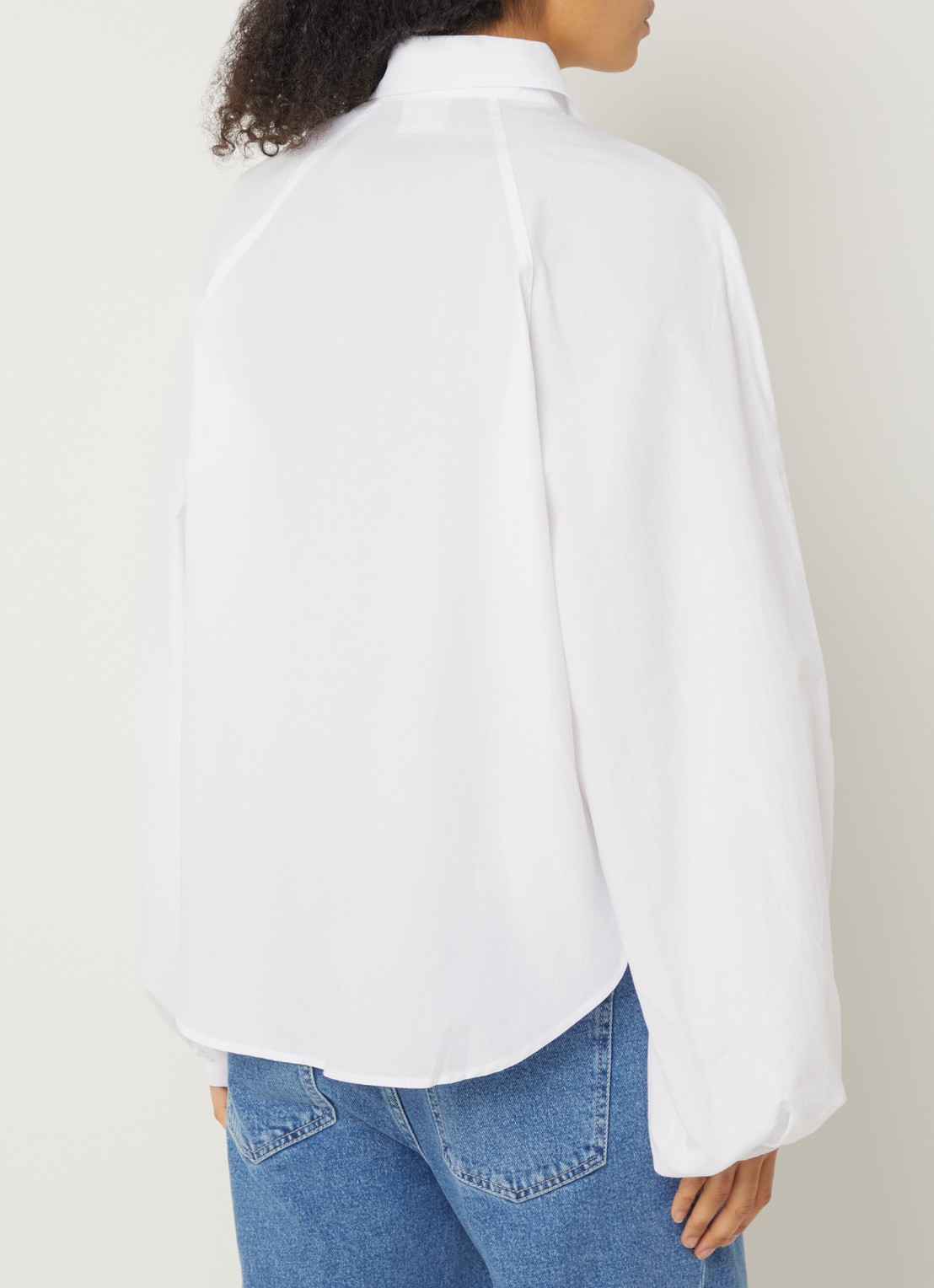 CLOSED Blouse met ballonmouw - achterkant 2 wit