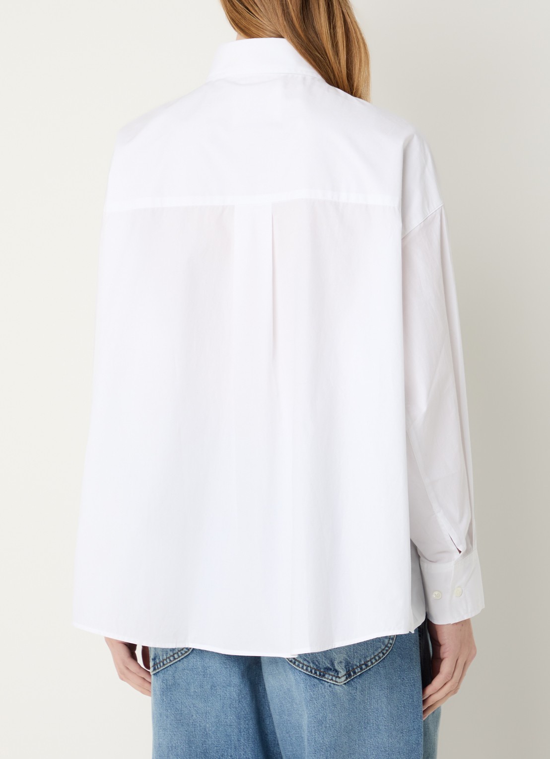 CLOSED Blouse met kraag - achterkant 3 wit