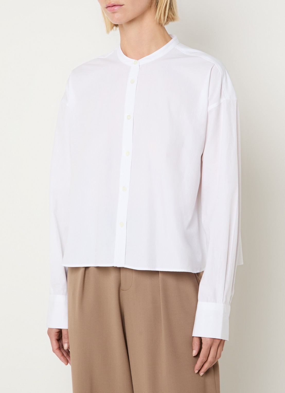 CLOSED Blouse met ronde hals - detail 4 wit