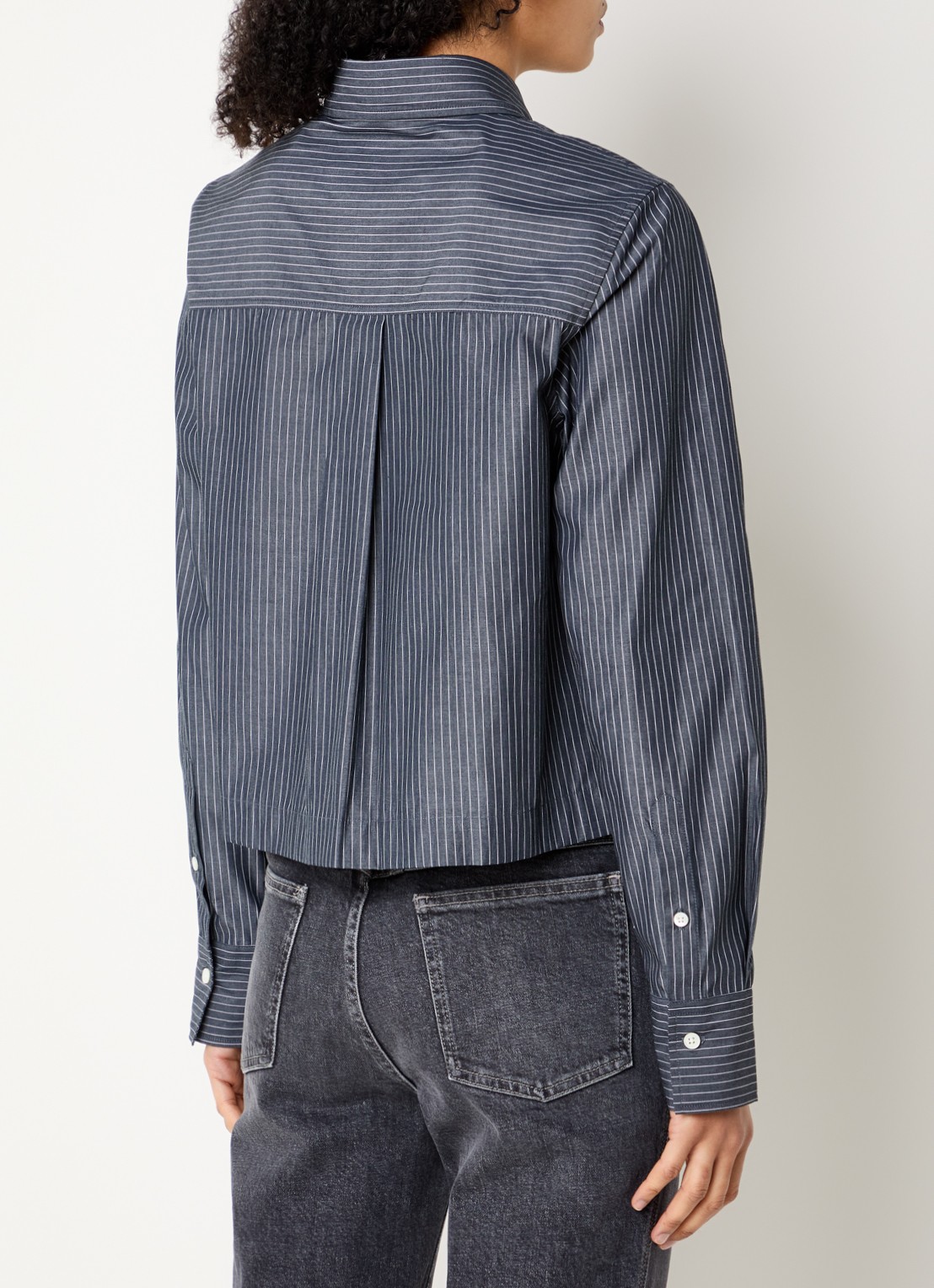 CLOSED Blouse met streepprint - achterkant 2 indigo