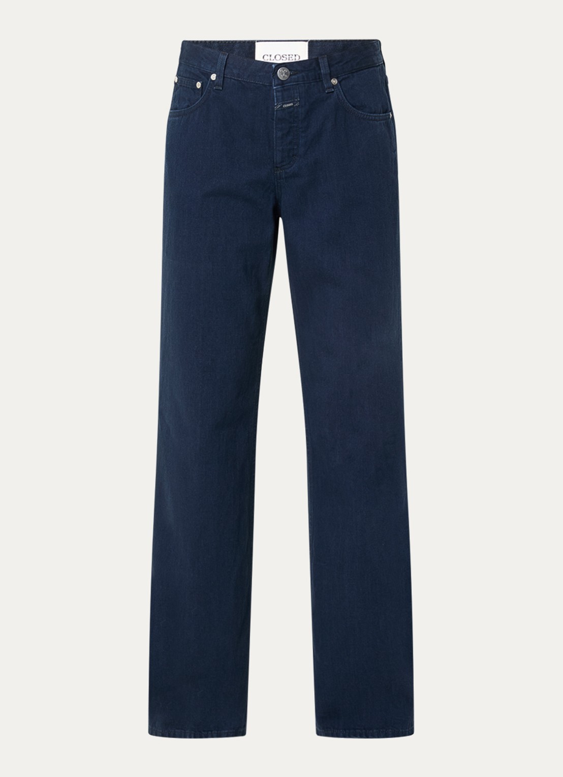 CLOSED Gillan high waist flared jeans met donkere wassing - voorkant 3 indigo