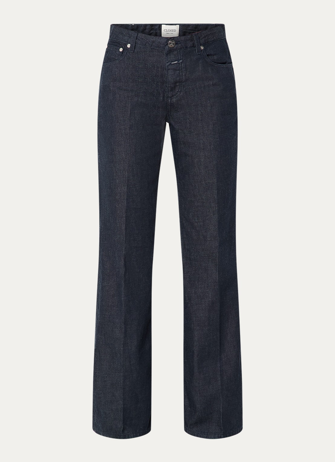 CLOSED Gillan high waist loose fit jeans met donkere wassing - voorkant 2 indigo