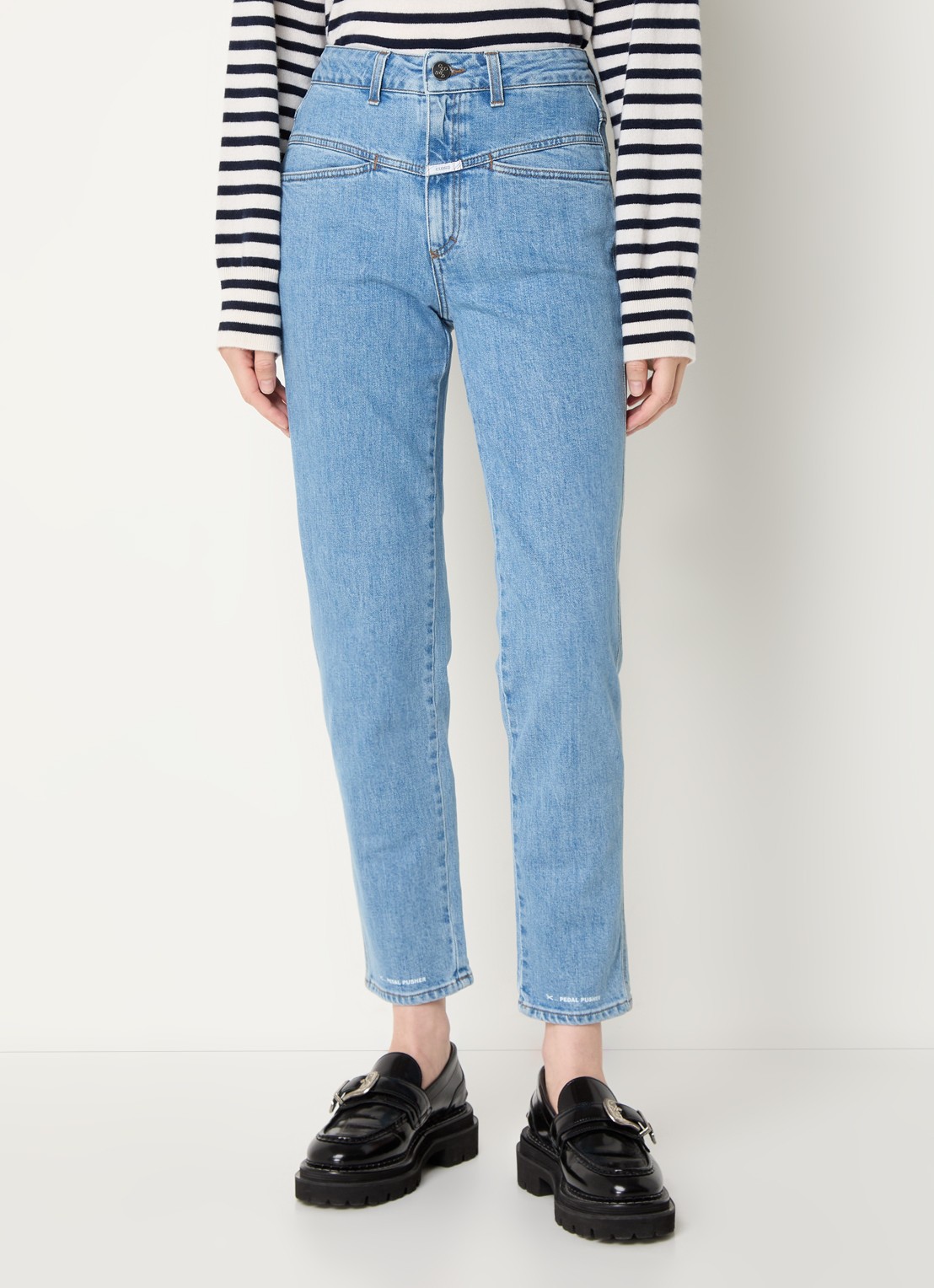 CLOSED High waist slim fit jeans van katoen • Indigo • de Bijenkorf