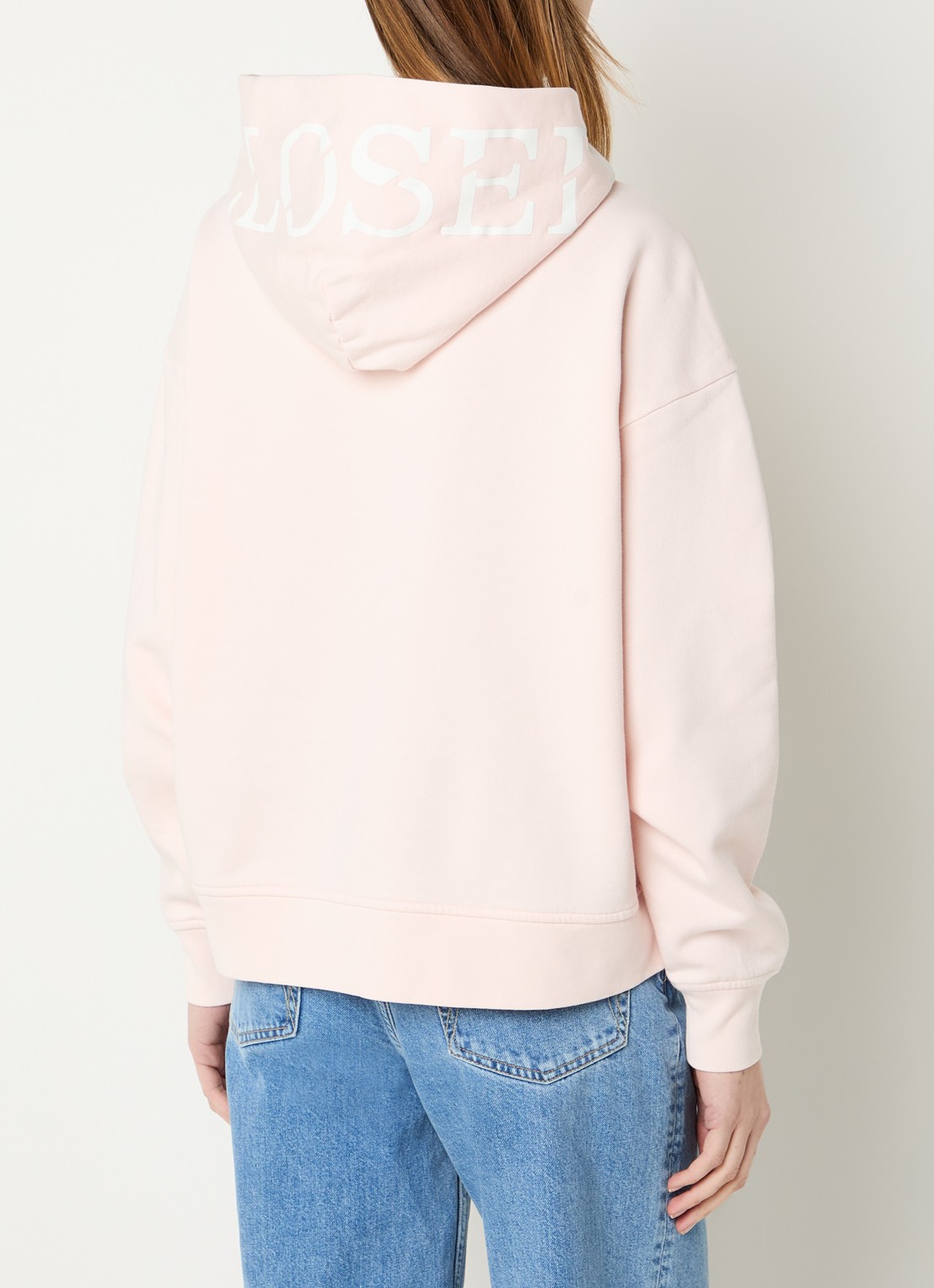 CLOSED Hoodie met logo - achterkant 3 lichtroze