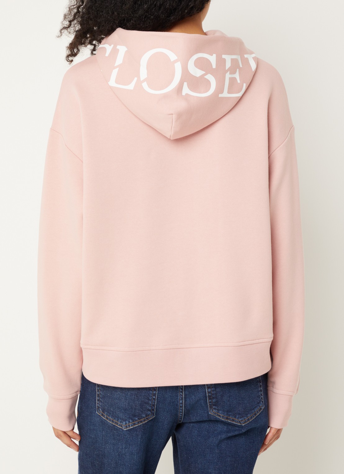 CLOSED Hoodie met logo - achterkant powder pink-882