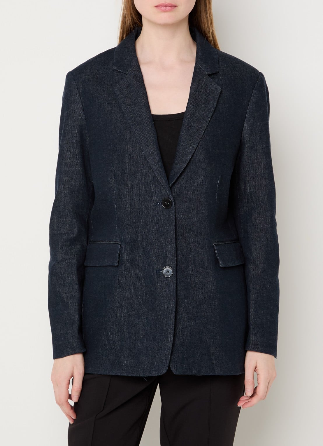 CLOSED Lola blazer van denim  - detail 3 donkerblauw