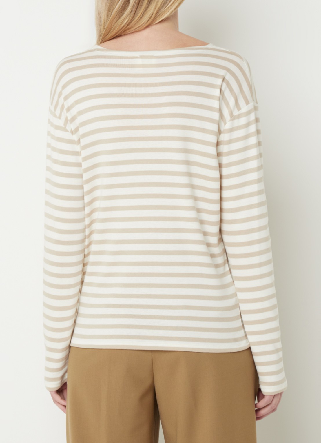 CLOSED Longsleeve met streepprint  - achterkant 4 beige