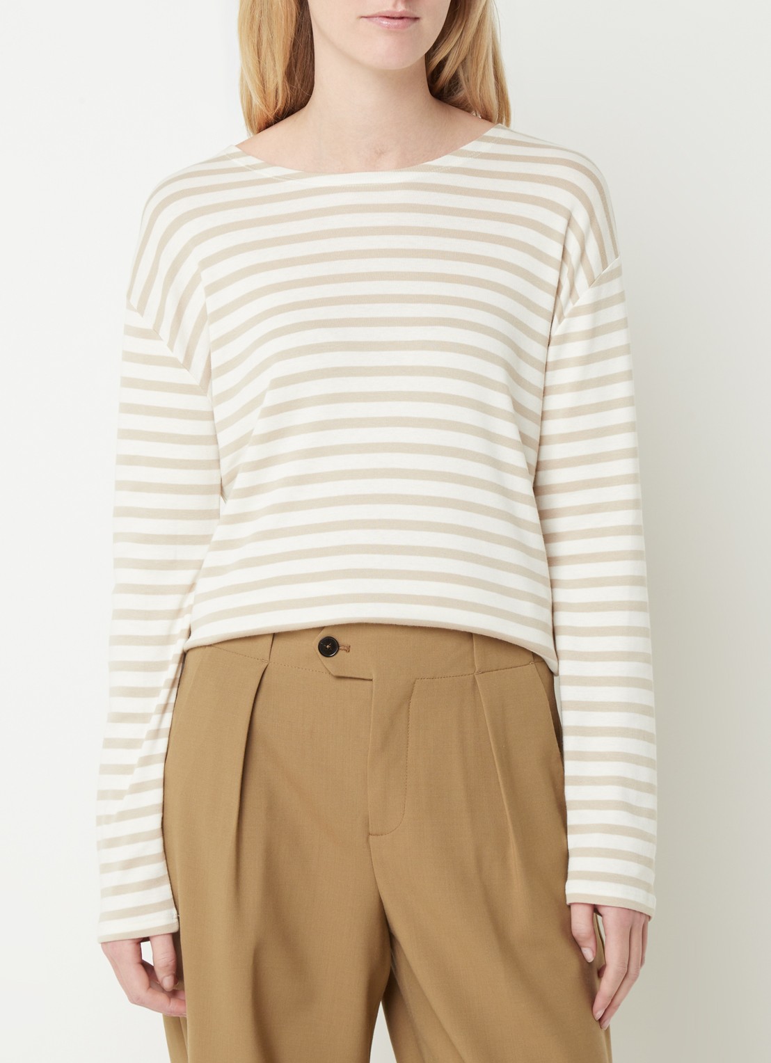 CLOSED Longsleeve met streepprint  - detail 3 beige