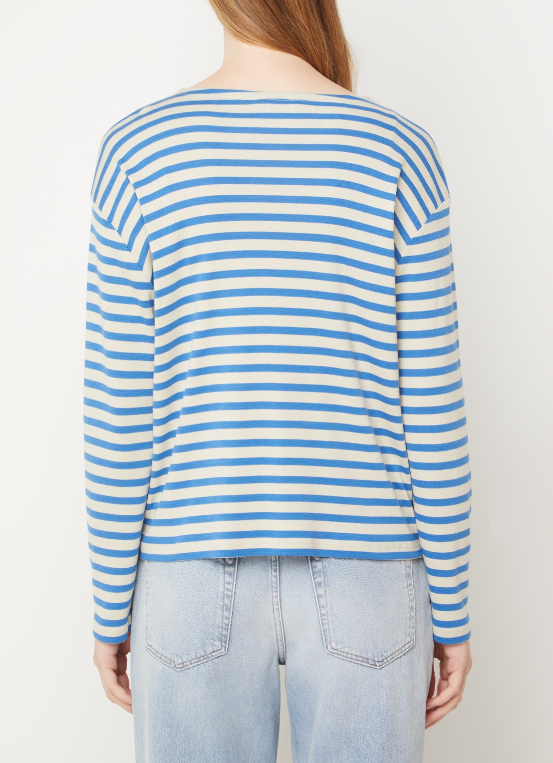 CLOSED Longsleeve met streepprint  - achterkant 4 blauw