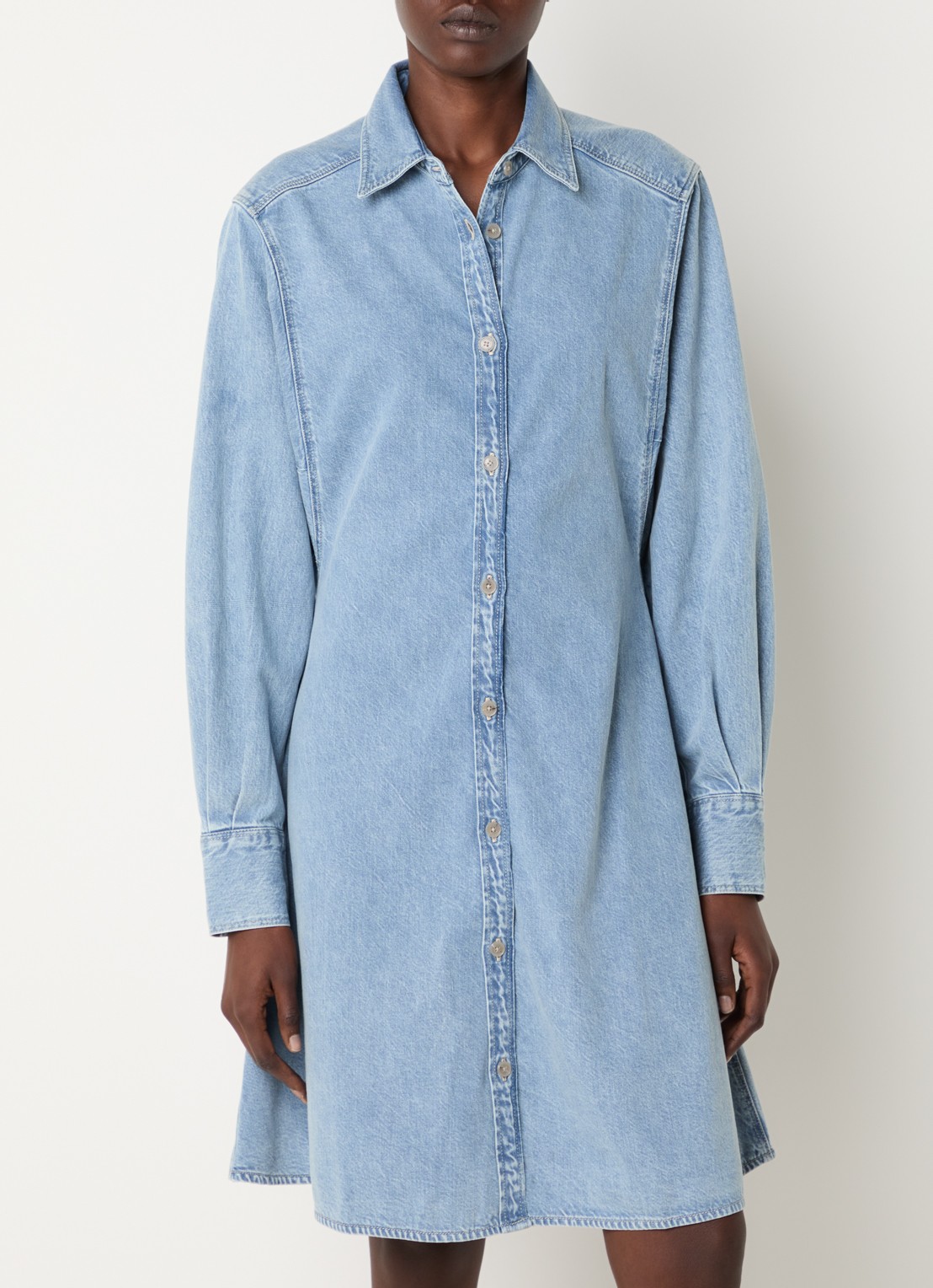 CLOSED Mini blousejurk van chambray - detail 2 indigo