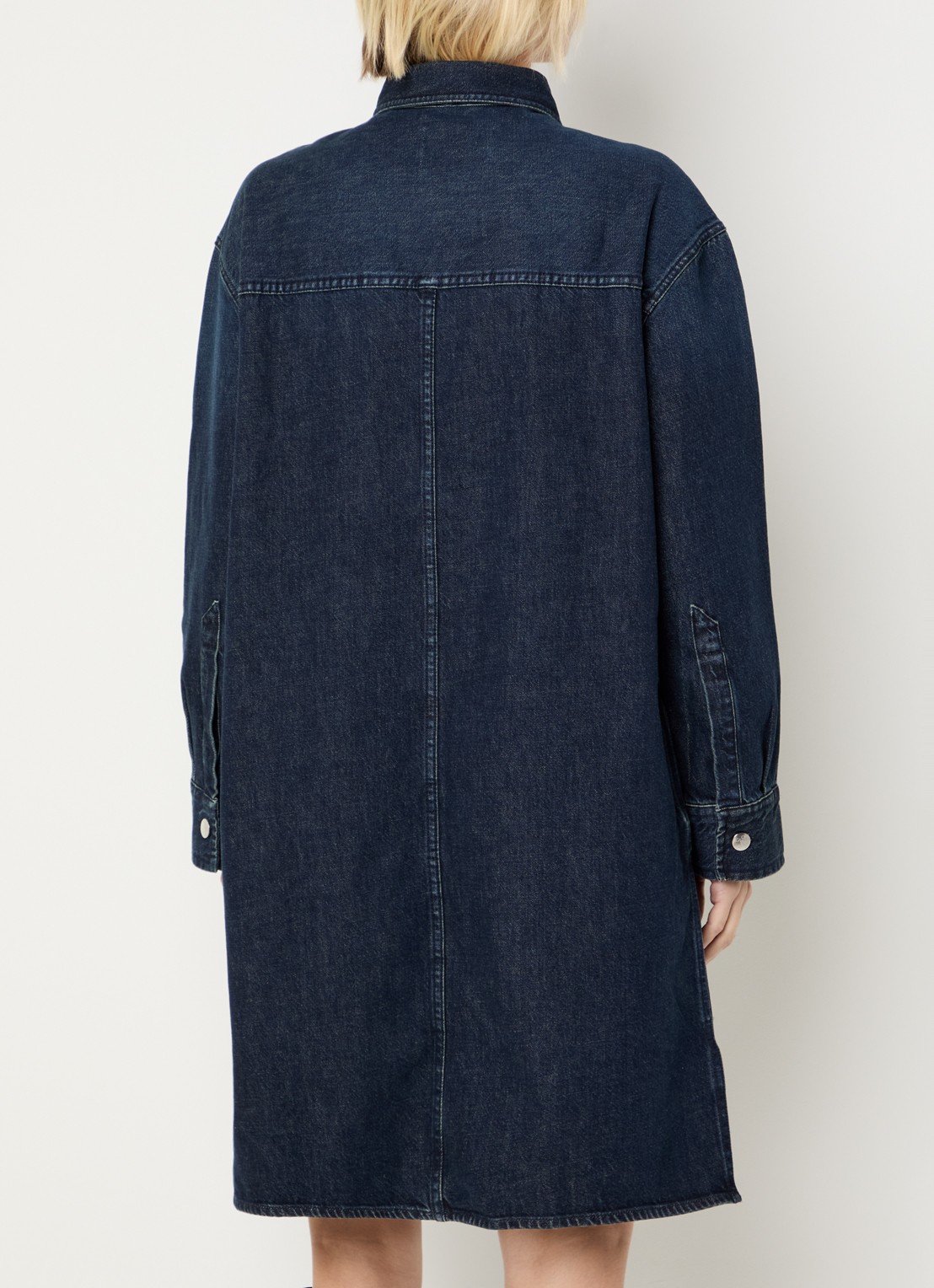 CLOSED Mini denim tuniekjurk met steekzakken  - achterkant 2 indigo