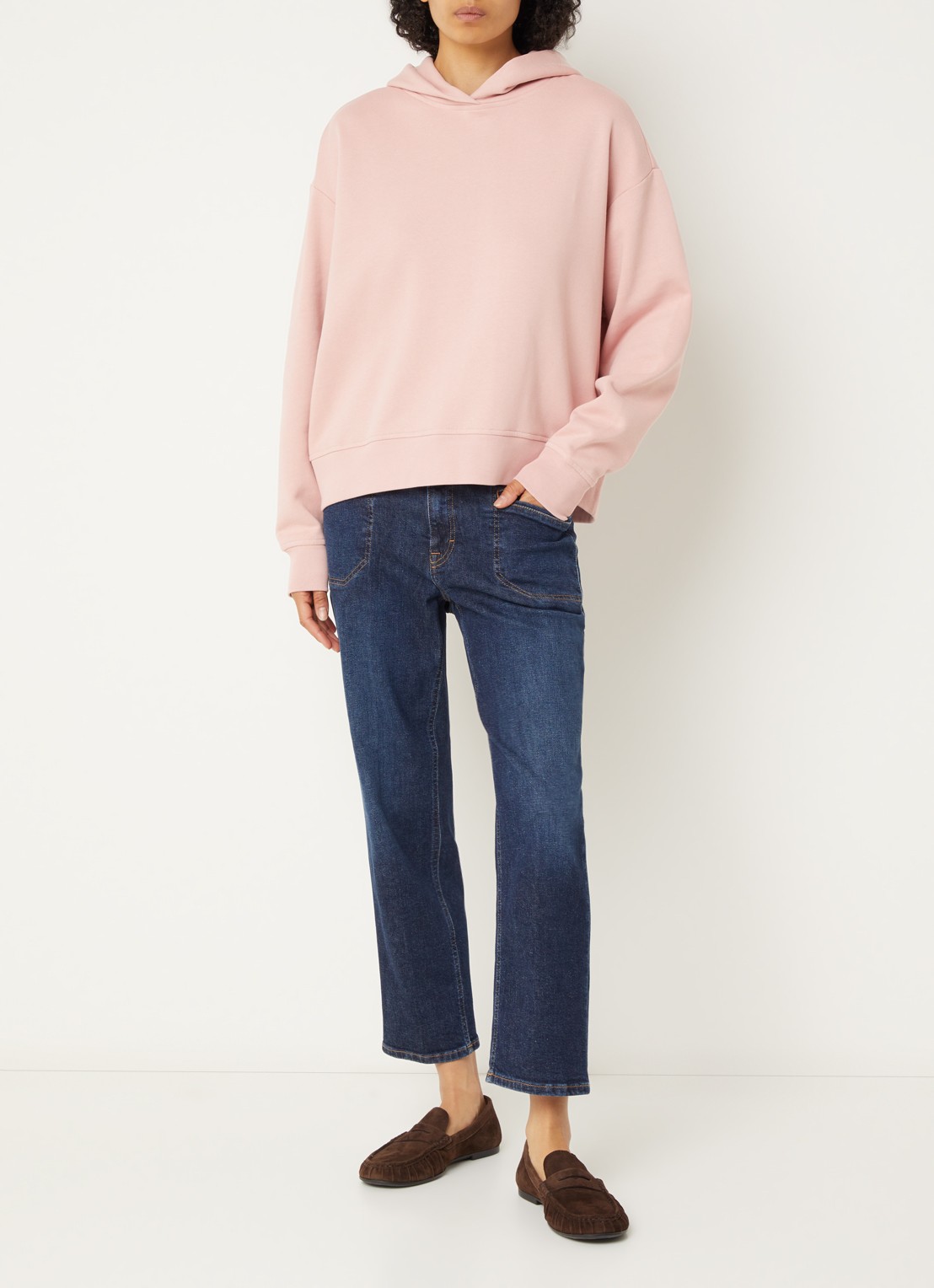 CLOSED Mira-X mid waist straight leg jeans met medium wassing - voorkant 2 indigo