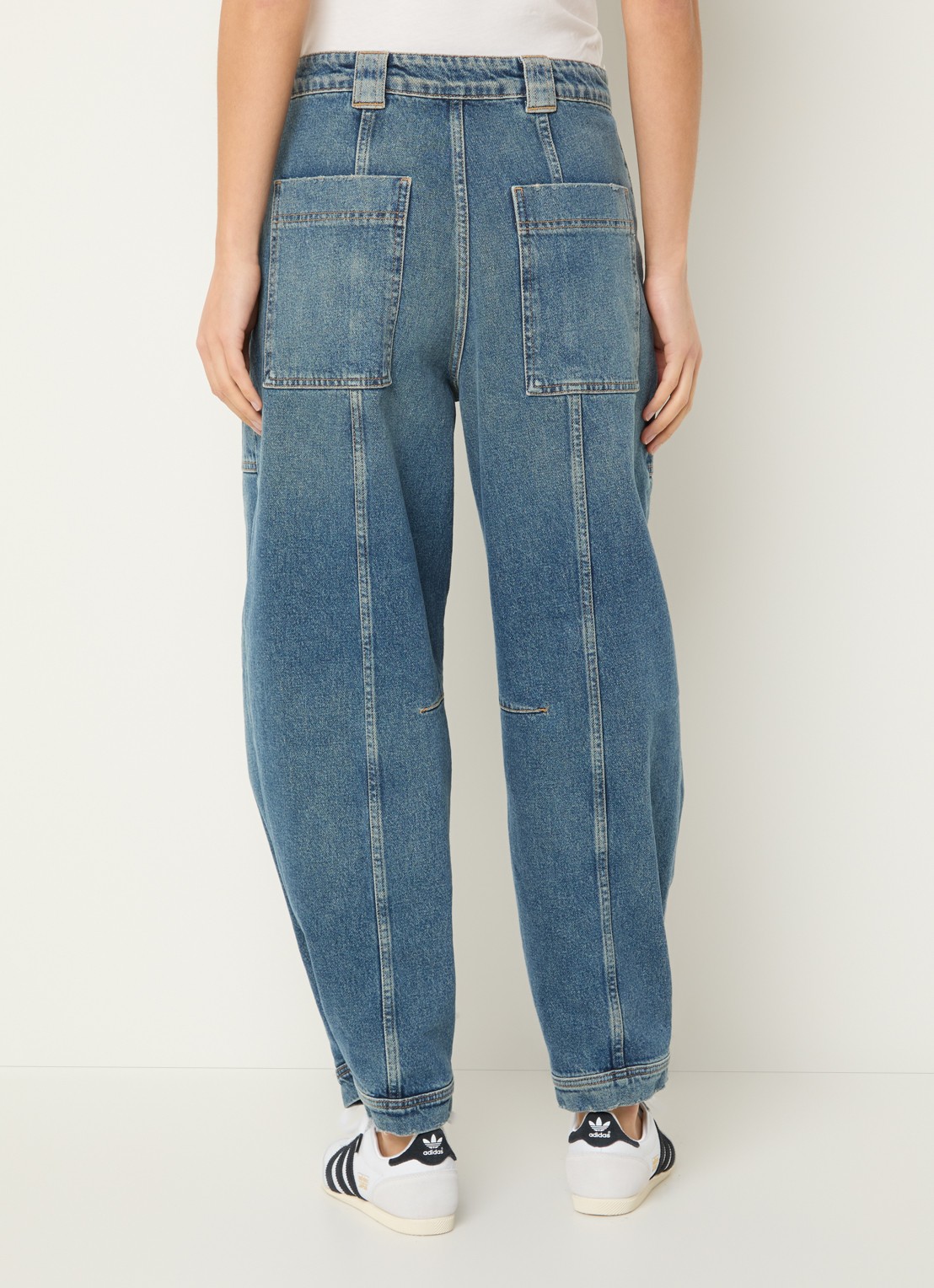 CLOSED Rhannon high waist tapered fit jeans met medium wassing - achterkant indigo