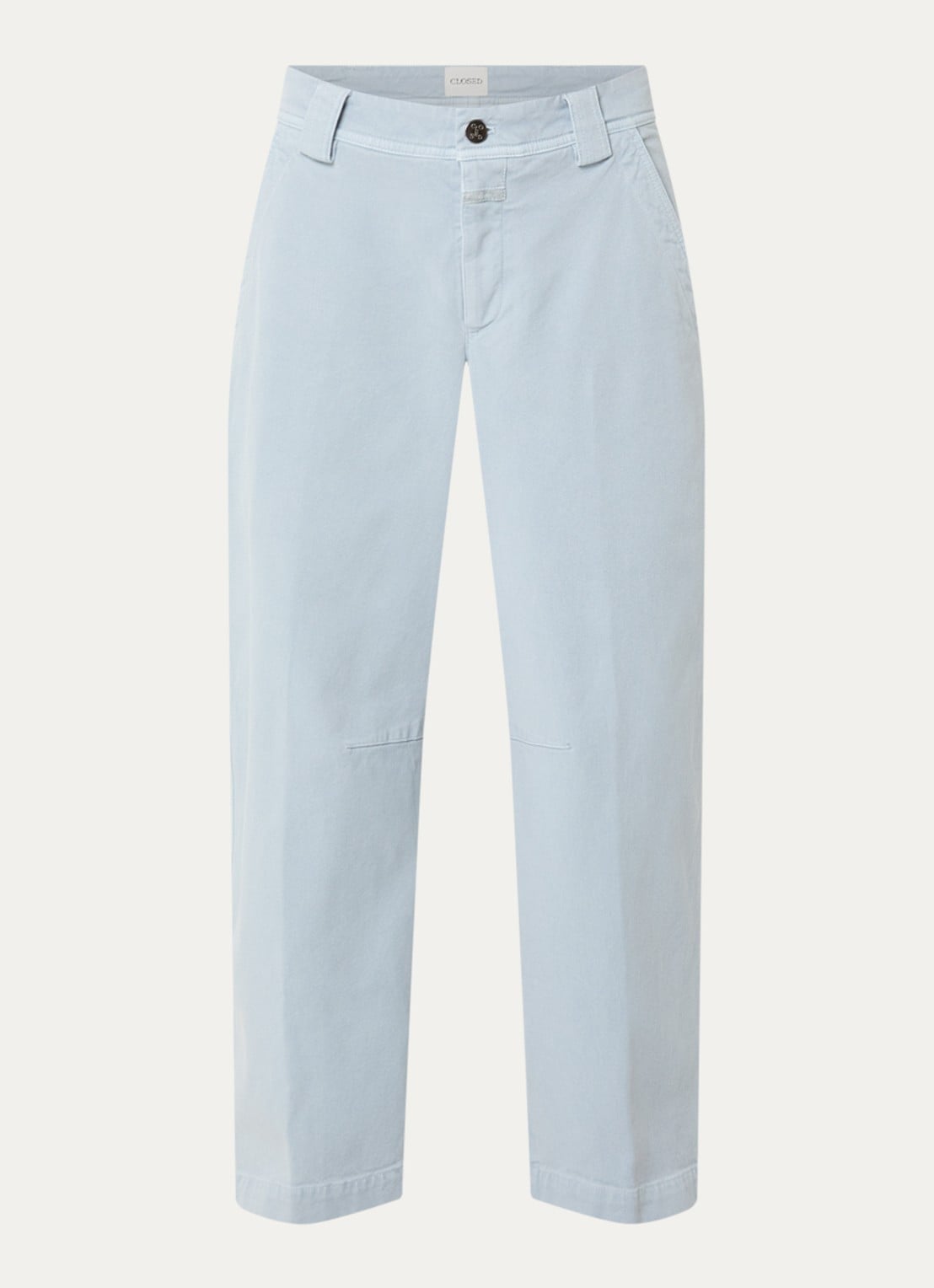 CLOSED Romi high waist straight leg jeans met lichte wassing - voorkant 3 lichtblauw