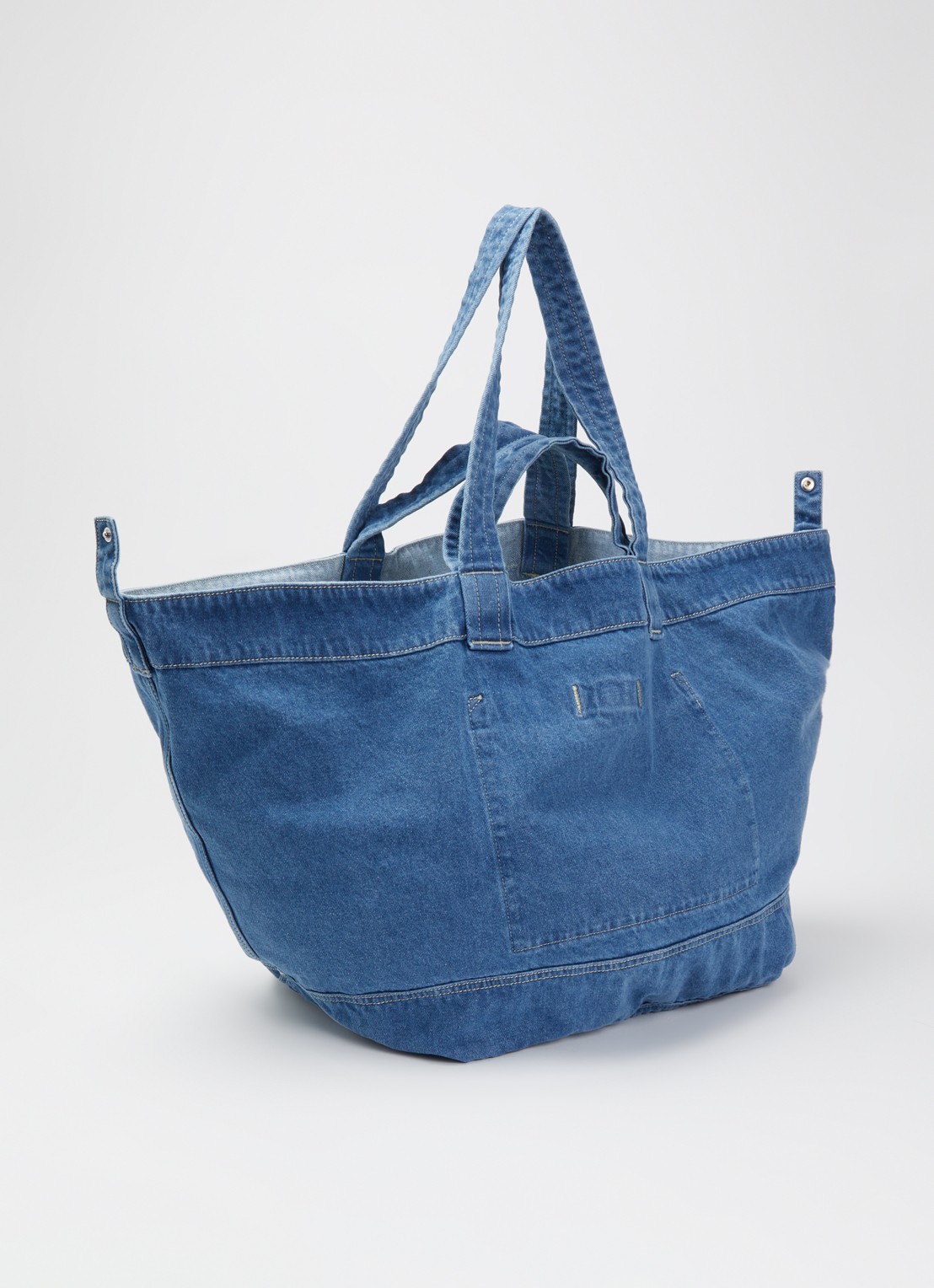 CLOSED Shopper van denim - achterkant blauw