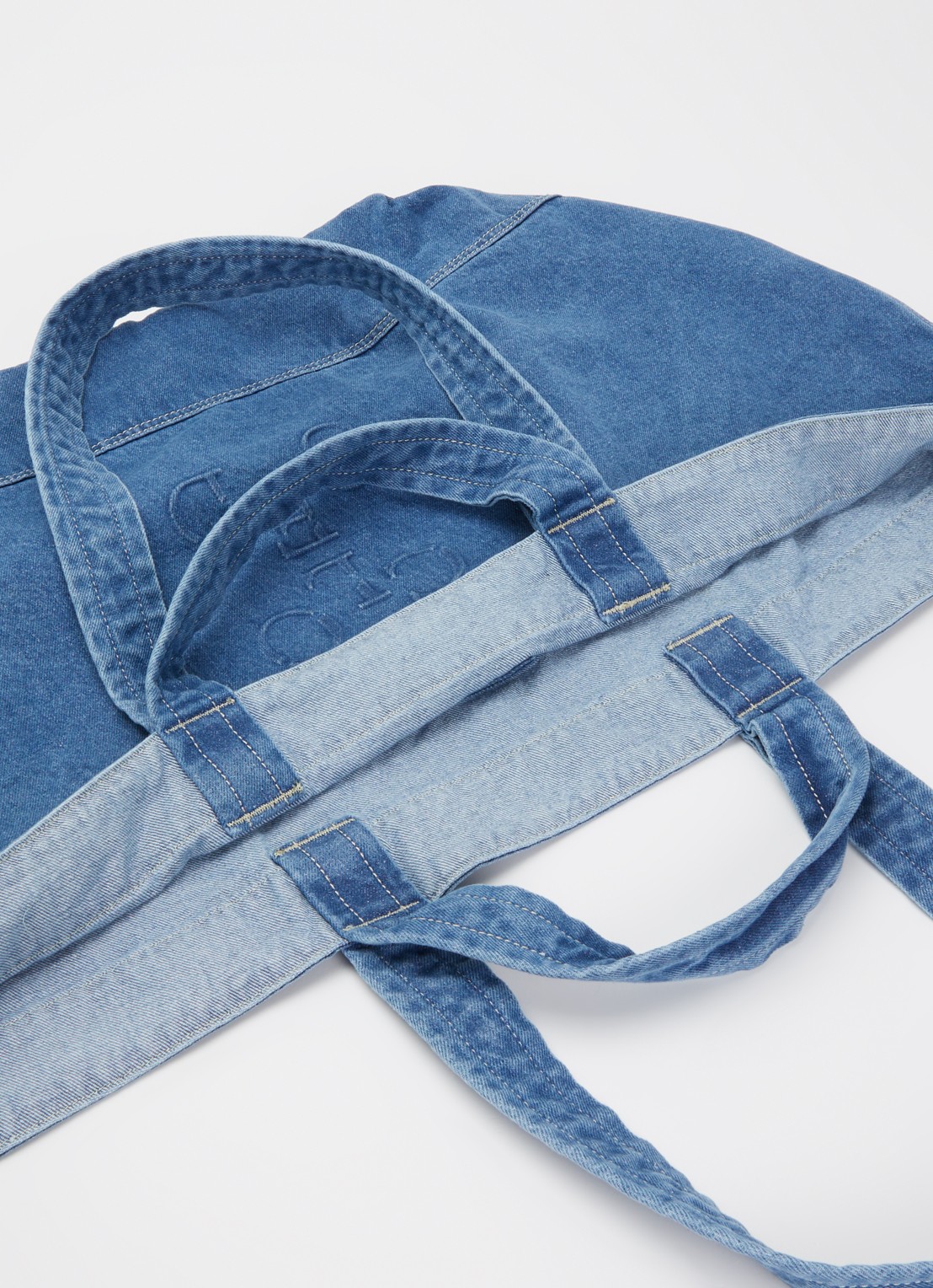 CLOSED Shopper van denim - detail 3 blauw
