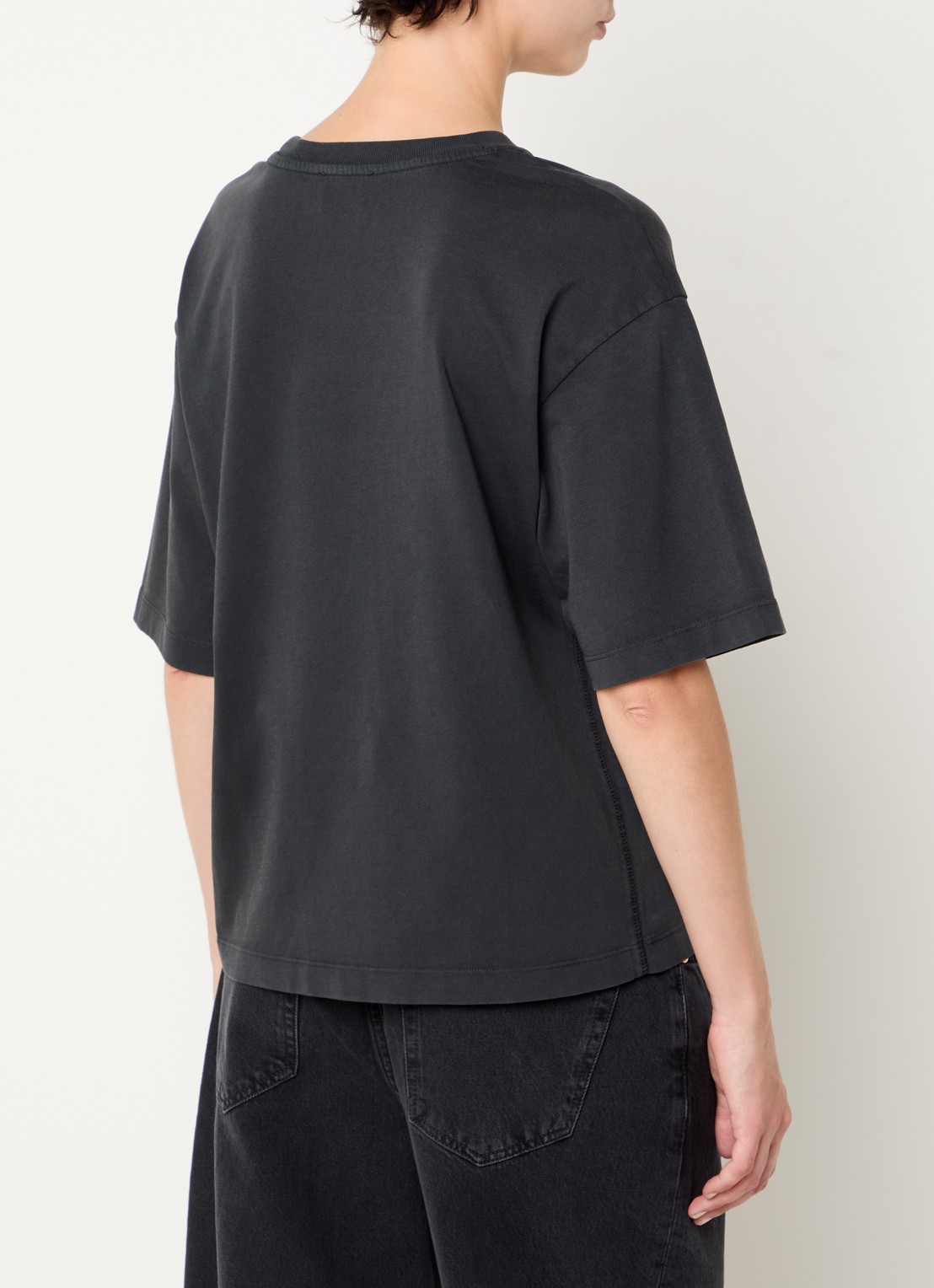 CLOSED T-shirt met logo - achterkant donkergrijs