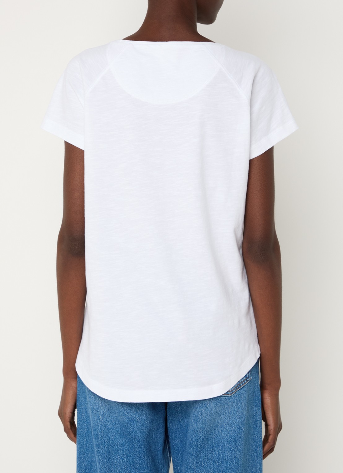 CLOSED T-shirt met stretch - achterkant wit
