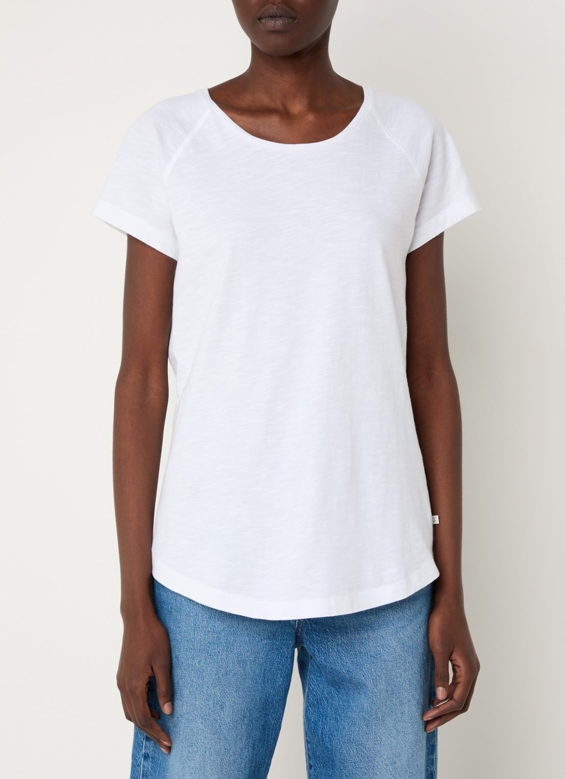 CLOSED T-shirt met stretch - detail 4 wit
