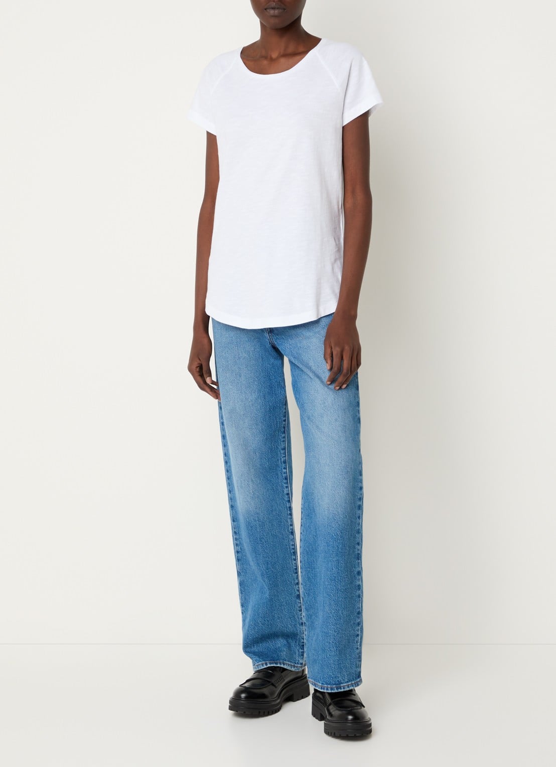 CLOSED T-shirt met stretch - voorkant 3 wit