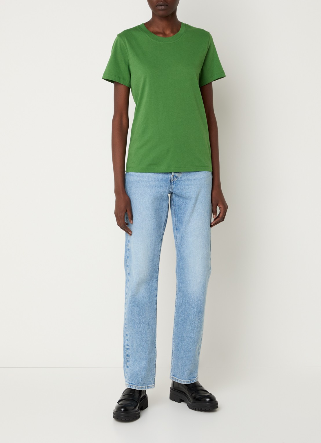 CLOSED T-shirt van  katoen met gemêleerd dessin - voorkant 2 groen