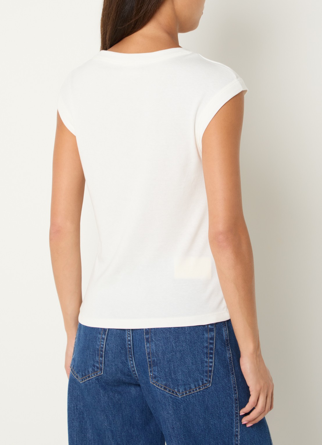 CLOSED Tanktop met ronde hals - achterkant 4 gebroken wit