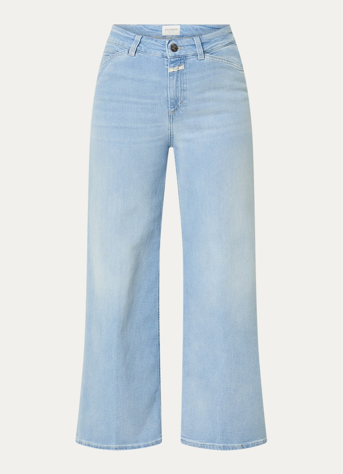 CLOSED Wera mid waist wide leg jeans met medium wassing - voorkant 2 indigo