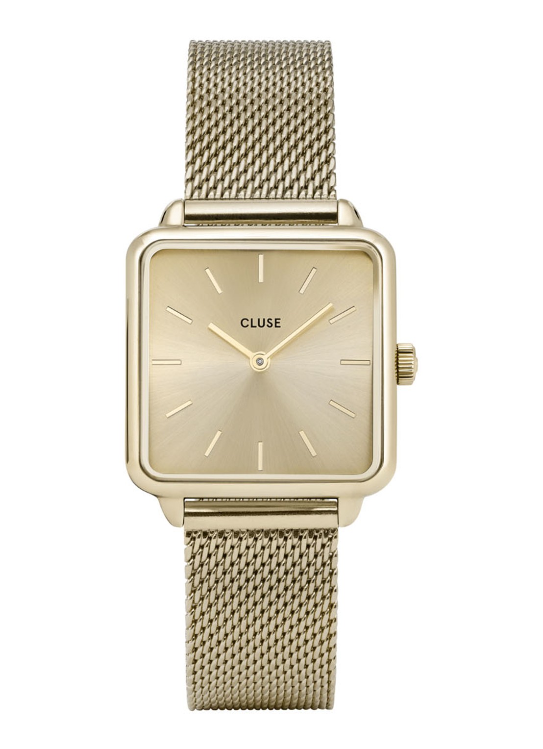 CLUSE La Tétragone horloge van roestvrijstaal CW0101207015 - voorkant undefined