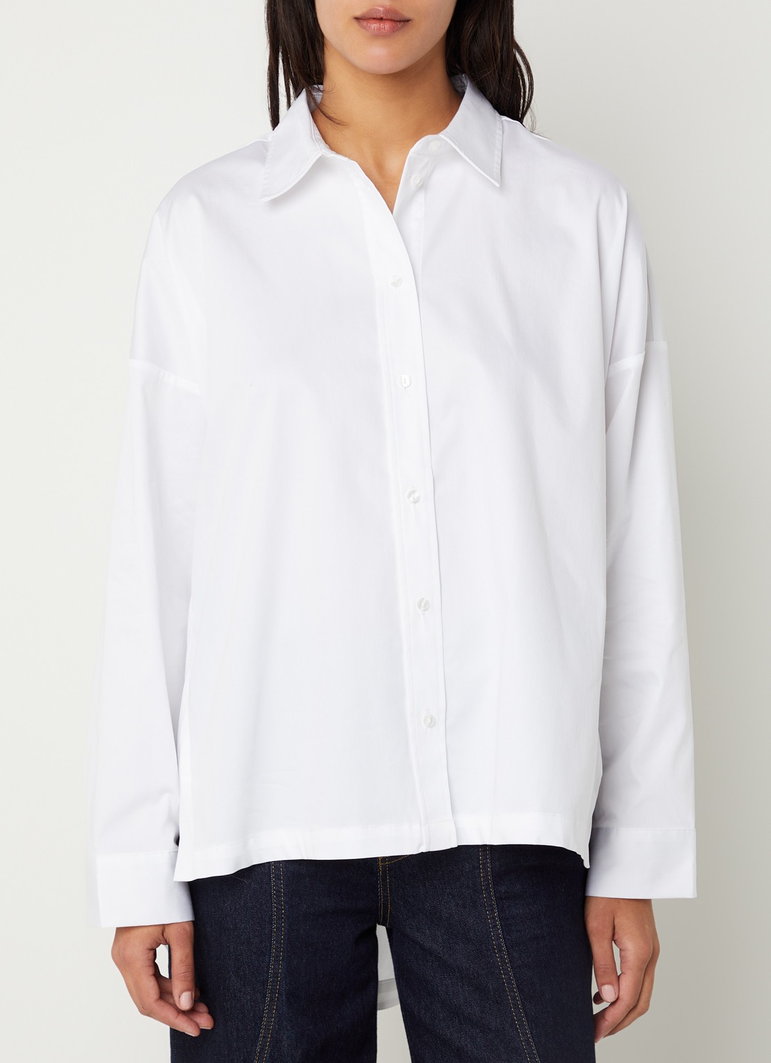 Co'Couture Dalia blouse met stretch - detail wit